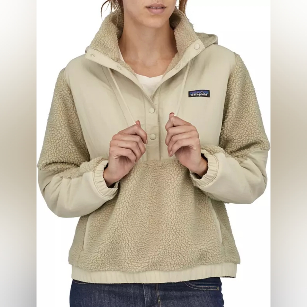 NWOT Patagonia Women's Shelled Retro-X Fleece Pullover Jacket - Pelican
